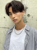 レタッチバイフィフス(RETOUCH by fifth) 原宿センターパートウルフメンズ緩めシャドウパーマルーズパーマ