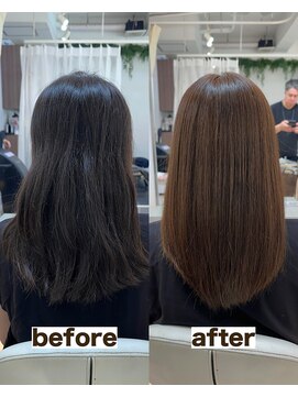 シゲ 自由が丘店(SHIGE) 髪質改善カラー】美髪トリートメント＋カット＋カラー