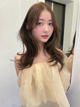 ボタン ハカタ(VOTAN hakata) ミディアムレイヤー/ブリーチなしダブルカラー/ブラウンベージュ