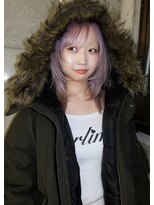 イェン(Yen.)&nbsp;ホワイトピンクラベンダー　ミディアムハッシュレイヤー