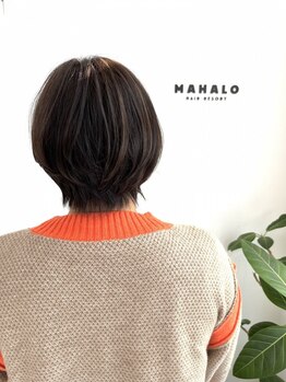 マハロ ヘア リゾート(MAHALO HAIR RESORT)の写真/ボブ＆ショートも人気♪細部までこだわります◎最旬レイヤーでご自宅でも楽で可愛く