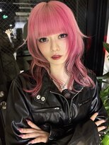 イリス 心斎橋(.elice)&nbsp;フェイスフレーミングカラーショートウルフミディアムレイヤー