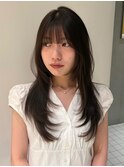 -Saki- オリーブブラウン　ロングレイヤー