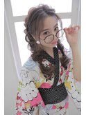 大人かわいい♪浴衣三つ編みスタイル