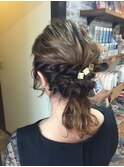 ヘアセット×お呼ばれヘア×ルーズ×ダウンスタイル