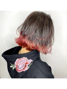 ソース 枚方(SOURCE) 【SOURCE】ベリーピンク裾カラー