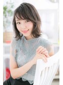 程良いウェット感♪黒髪風ツヤミディa