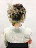 成人式・卒業式＊　ゆるふわハーフアップ