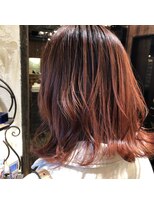 ヘアー クリエイト カルバリ(HAIR CREATE Calbari) ピンクオレンジカラー