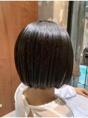 ナチュラルボブ　ヘッドスパ　髪質改善　ツヤカラー
