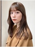 ホワイトグレージュ ミニウルフ デジタルパーマ