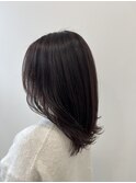 暗髪ラベンダーグレージュ
