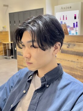 カルゥグラッシー(KALOU glassi) 人気No1センターパート[寺野克]ツーブロック／ニュアンスパーマ