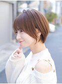 20代30代40代◎小顔ショートボブチョコレートカラー新宿代々木