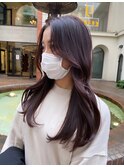 【ROJITHA表参道原宿】パープルブラウン×韓国巻