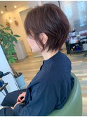 ニュアンスショート_くすみピンク_