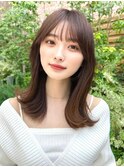 20代30代40代◎斜めバング前髪パーマぱっつん前髪斜めバング