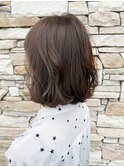 脱白髪染め白髪ぼかしハイライト/ボブ