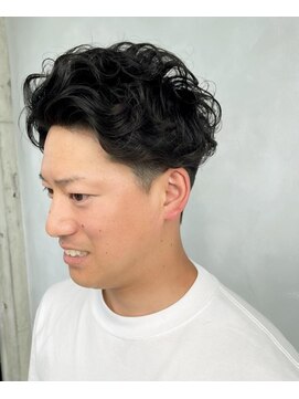 アコ(Aco) メンズパーマ/ソフトカールパーマ/アップバング/前髪かきあげ