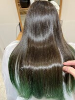 ヘアーサロン フーガ 春日部店(HAIR SALON fuuga)&nbsp;裾カラー/グリーン/髪質改善トリートメント