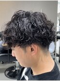 波巻きスパイラル 波巻きパーマ マッシュ ツイストスパイラル