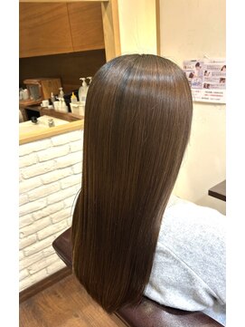 ヘアー グリーン(hair green) 潤いストレートロング30代40代50代