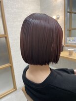 アレクサ 保谷(ALEXA)&nbsp;ミニボブ　韓国　赤髪　ディープカシス　ピンク