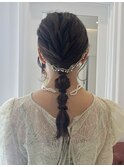 【編みおろし】結婚式お呼ばれヘアセット/more岡崎店大山