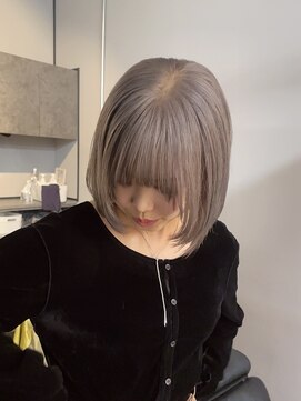 ロテ 名古屋 名駅店(Lote.) イメチェン/ホワイトブロンド/外ハネボブ/美髪/名古屋/名駅