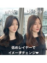 アフロート ギンザ(AFLOAT GINZA)&nbsp;前髪カット×韓国風くびれミディ×透明感カラー