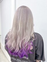 アウラヘアーサロン(aura hair salon) 裾カラー