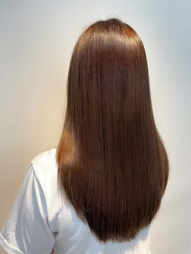 アールイーノウン 阿倍野区昭和町店(re; nown) レイヤーカットストレートロングアッシュブラウン