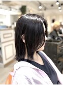 くびれボブ/ミディアム/ラベンダーアッシュ