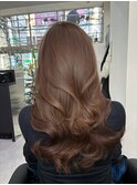 ブリーチなしダブルカラーで作るマロンベージュ♪10代20代30代