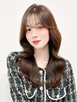 レア 表参道(L'ea)&nbsp;黒髪クラゲヘアーオリーブグレー小顔ココアベージュ