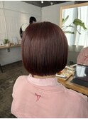 【江幡担当】ピンクブラウン×ミニボブ