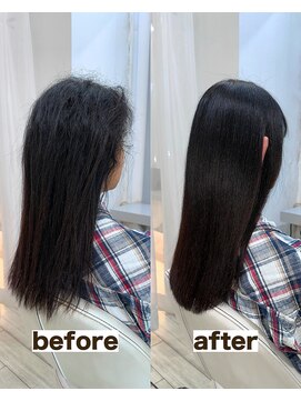 シゲ 自由が丘店(SHIGE) 毎月白髪染めしてても大丈夫/地毛風髪質改善ストレート/縮毛矯正