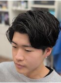 かきあげフェザーパーマ