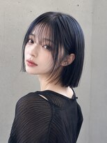 シエル 大名店(CIEL)&nbsp;シースルーバング×タイト切りっぱなしボブ