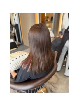 クレイン バイ パプスドコワフュール 宝塚中山寺(Crane by Pap'sde coiffeur) ピンクのフェイスフレーミングカラー！