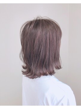 アナザヘアー なんば 高島屋前店(ANAZA hair) クランベリーグレー大人可愛い20代30代40代前下がりショートボブ