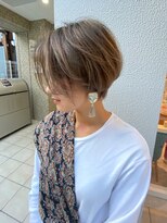 ヘアーモード ケーティー 京橋店(Hair Mode KT) 前下がり甘辛ショートパーマ×ハイライトカラー