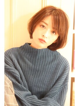 レウナ 外苑前(Reuna) 30代40代人気 お手入れ簡単丸みが可愛いボブ