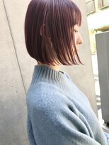 エッセンス(THE ESSENCE)&nbsp;raspberry切りっぱなしボブエアリーロング美髪ピンクブラウン
