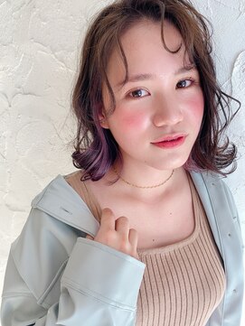 ルーツヘアーガーデン(Roots hair garden) こなれた感が良いインナーカラー/ルーズボブ