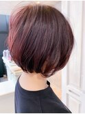 福山市 丸みショートボブ ショートヘア人気Caaryキャアリー