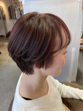 モカ ヘアーデザイン(moca HAIR DESIGN) ピンクグレージュのマッシュショート