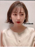 イヤリングが映えるミニボブ/巻いても可愛いミニボブ/【石垣】