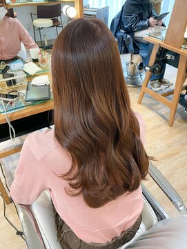 ネオリーブ チロル 横浜西口店(Neolive CiroL.) オレンジベージュ☆ブリーチなし