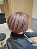 【白髪染めはがし】カット+ケアブリーチカラー+ ミストTr＋ナノバブル頭浸浴